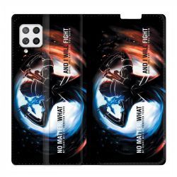 Housse Cuir Portefeuille Pour Samsung Galaxy A42 Manga SAO sword Art Online Fight