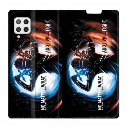 Housse Cuir Portefeuille Pour Samsung Galaxy A42 Manga SAO sword Art Online Fight