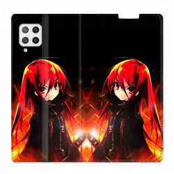 Housse Cuir Portefeuille Pour Samsung Galaxy A42 Manga Shana