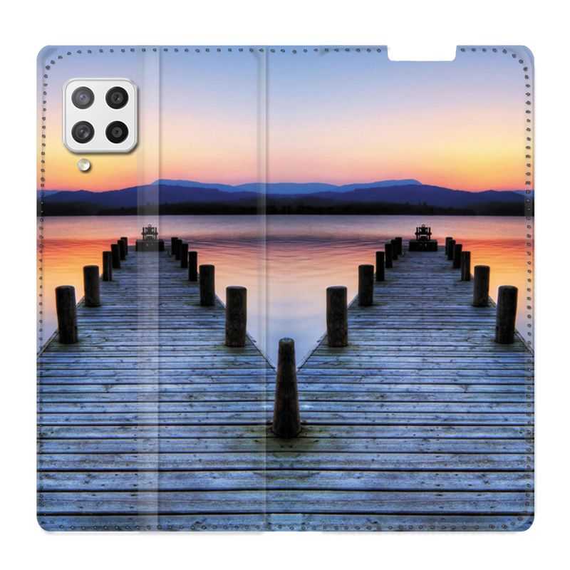 Housse Cuir Portefeuille Pour Samsung Galaxy A42 Ponton