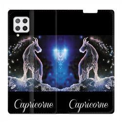 Housse Cuir Portefeuille Pour Samsung Galaxy A42 Signe Zodiaque 2 Capricorne