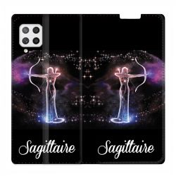 Housse Cuir Portefeuille Pour Samsung Galaxy A42 Signe Zodiaque 2 Sagittaire