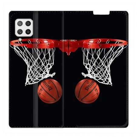 Housse Cuir Portefeuille Pour Samsung Galaxy A42 Panier Basket