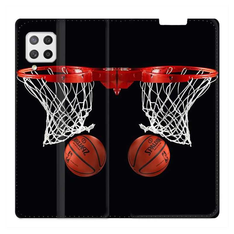 Housse Cuir Portefeuille Pour Samsung Galaxy A42 Panier Basket