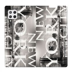 Housse Cuir Portefeuille Pour Samsung Galaxy A42 Amerique USA New York