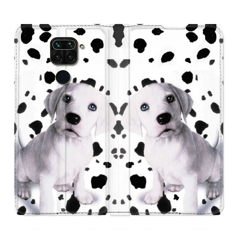 Housse Cuir Portefeuille Pour Xiaomi Redmi Note 9 Chien Dalmatien