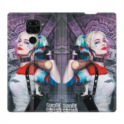 Housse Cuir Portefeuille Pour Xiaomi Redmi Note 9 Harley Quinn Batte