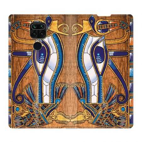 Housse Cuir Portefeuille Pour Xiaomi Redmi Note 9 Egypte Papyrus