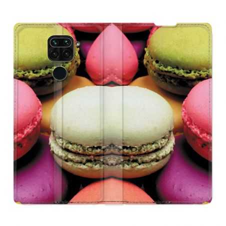 Housse Cuir Portefeuille Pour Xiaomi Redmi Note 9 Macaron
