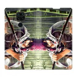 Housse Cuir Portefeuille Pour Xiaomi Redmi Note 9 Manga Bambou