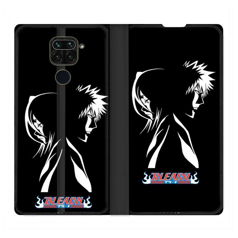Housse Cuir Portefeuille Pour Xiaomi Redmi Note 9 Manga Bleach Duo