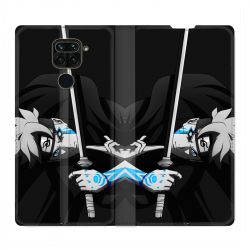 Housse Cuir Portefeuille Pour Xiaomi Redmi Note 9 Manga Boruto Epée