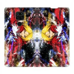 Housse Cuir Portefeuille Pour Xiaomi Redmi Note 9 Manga Fullmetal Alchemist Color