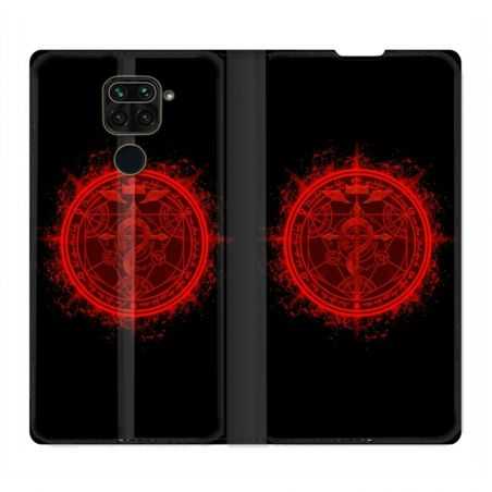 Housse Cuir Portefeuille Pour Xiaomi Redmi Note 9 Manga Fullmetal Alchemist Logo