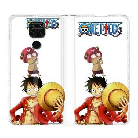 Housse Cuir Portefeuille Pour Xiaomi Redmi Note 9 Manga One Piece Chopper