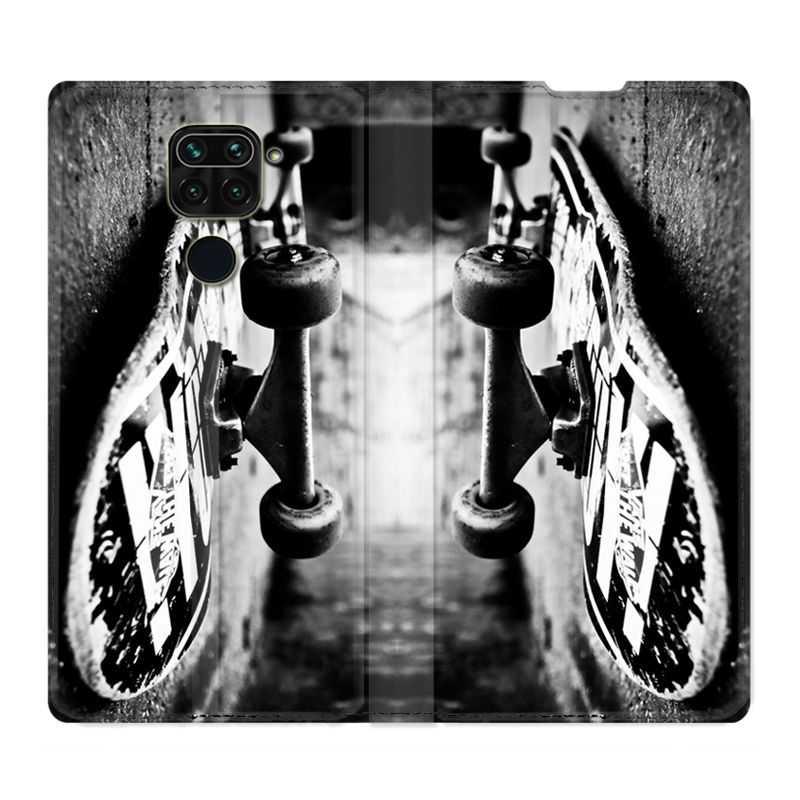 Housse Cuir Portefeuille Pour Xiaomi Redmi Note 9 Skate Vintage