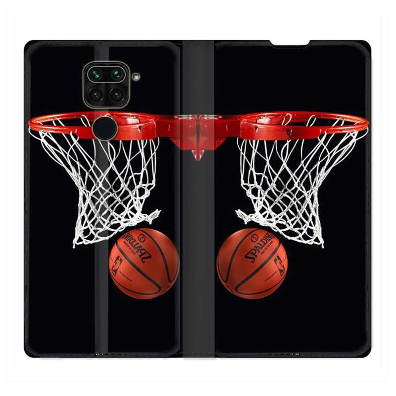 Housse Cuir Portefeuille Pour Xiaomi Redmi Note 9 Panier Basket