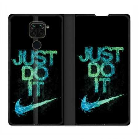 Housse Cuir Portefeuille Pour Xiaomi Redmi Note 9 Nike Just Do It