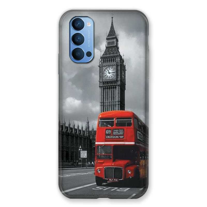 Coque Pour Oppo Reno 4 Angleterre London Bus
