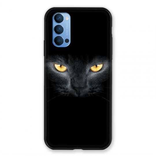 Coque Pour Oppo Reno 4 Chat Noir