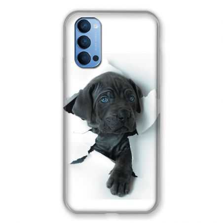 Coque Pour Oppo Reno 4 Chien Noir