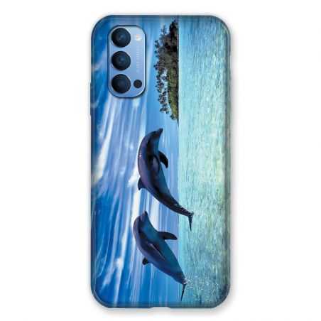 Coque Pour Oppo Reno 4 Dauphin Ile