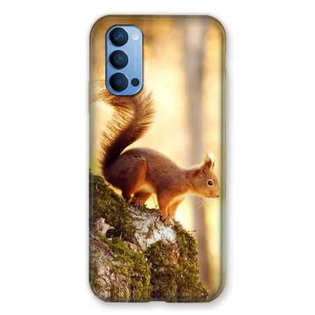 Coque Pour Oppo Reno 4 Ecureuil Bois