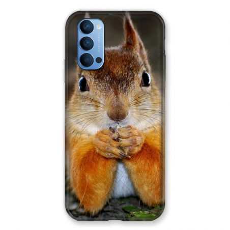 Coque Pour Oppo Reno 4 Ecureuil Face