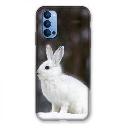 Coque Pour Oppo Reno 4 Lapin Blanc