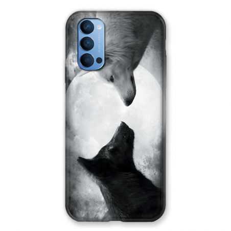 Coque Pour Oppo Reno 4 Loup Duo