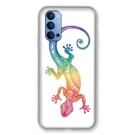 Coque Pour Oppo Reno 4 Animaux Maori Salamandre Color