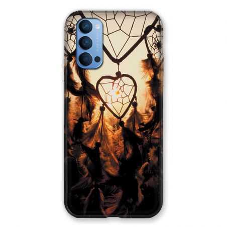 Coque Pour Oppo Reno 4 Attrape Reve Noir