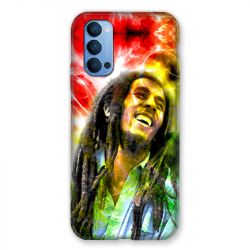 Coque Pour Oppo Reno 4 Bob Marley Color