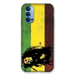 Coque Pour Oppo Reno 4 Bob Marley Drapeau