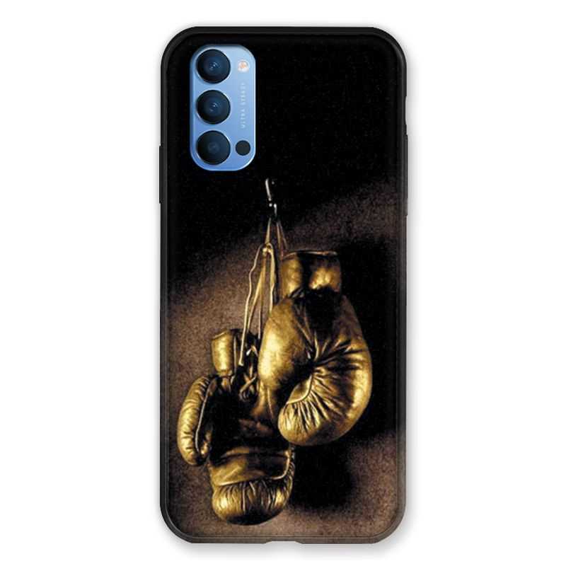Coque Pour Oppo Reno 4 Boxe Gant Vintage