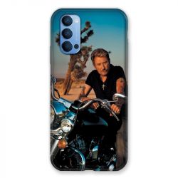 Coque Pour Oppo Reno 4 Johnny Hallyday Moto