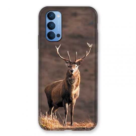 Coque Pour Oppo Reno 4 Chasse Chevreuil Blanc
