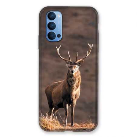 Coque Pour Oppo Reno 4 Chasse Chevreuil Blanc