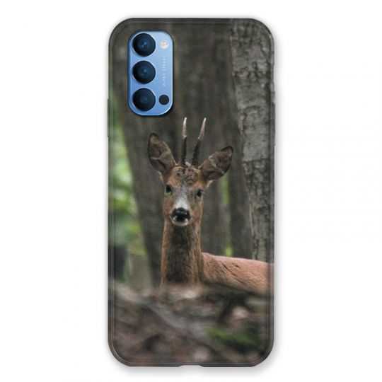 Coque Pour Oppo Reno 4 Chasse Chevreuil Bois