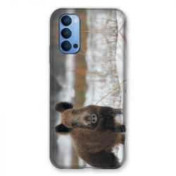 Coque Pour Oppo Reno 4 Chasse Sanglier Neige