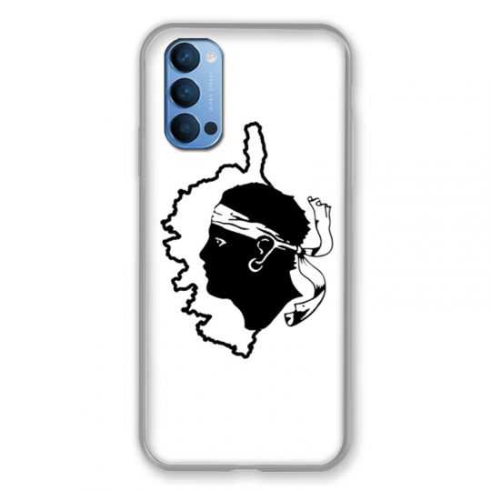 Coque Pour Oppo Reno 4 Corse Blanc
