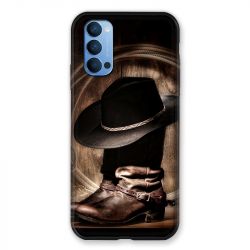 Coque Pour Oppo Reno 4 Cow Boy Chapeau