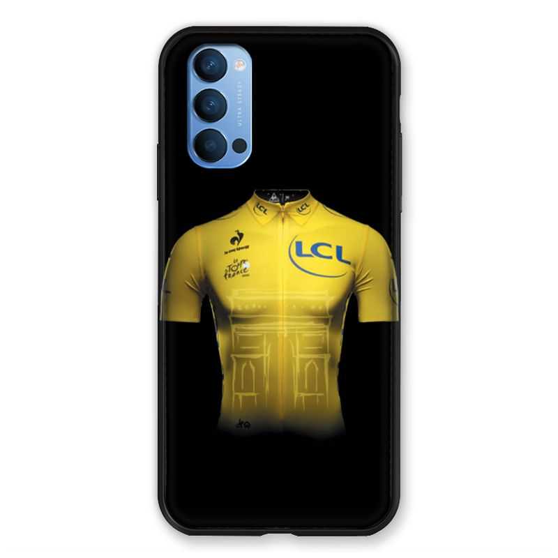 Coque Pour Oppo Reno 4 Cyclisme Maillot Jaune