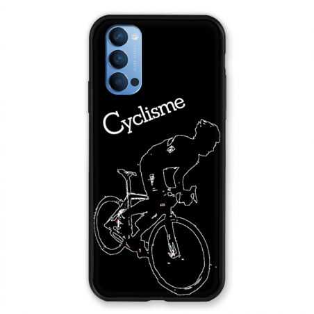 Coque Pour Oppo Reno 4 Cyclisme Ombre Blanche