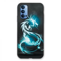 Coque Pour Oppo Reno 4 Dragon Bleu