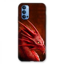 Coque Pour Oppo Reno 4 Dragon Rouge