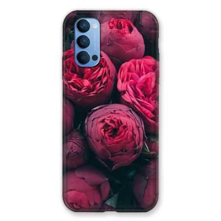 Coque Pour Oppo Reno 4 Fleur Pivoine