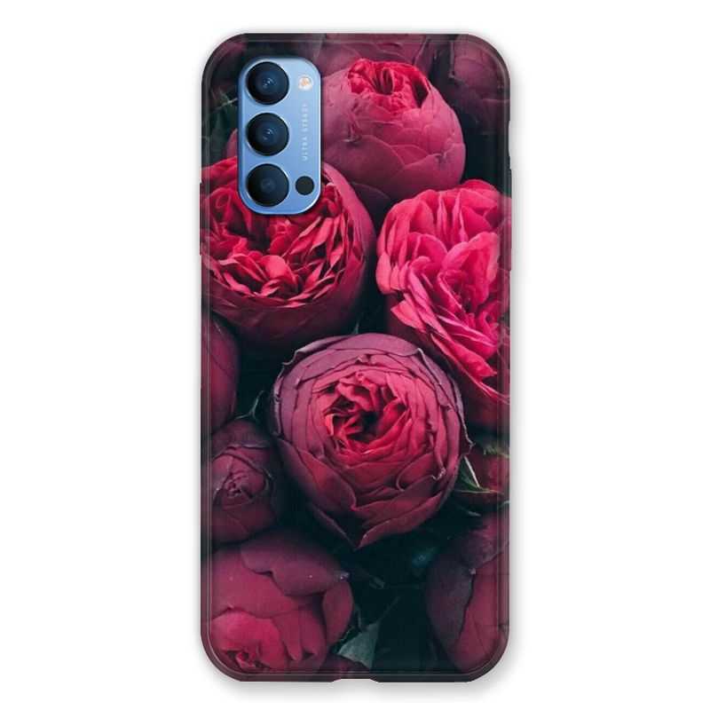 Coque Pour Oppo Reno 4 Fleur Pivoine