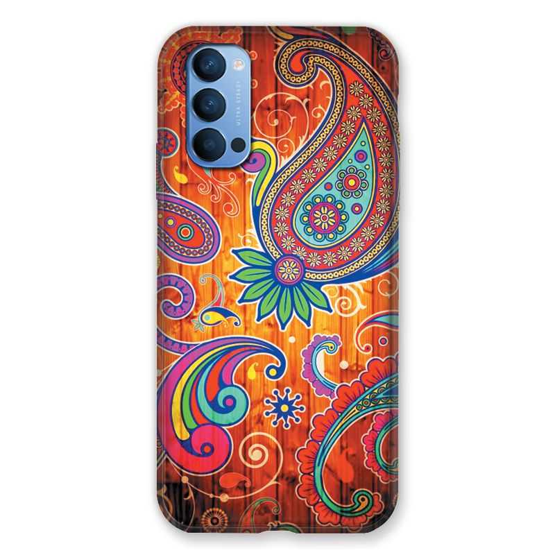 Coque Pour Oppo Reno 4 Fleur Psychedelic