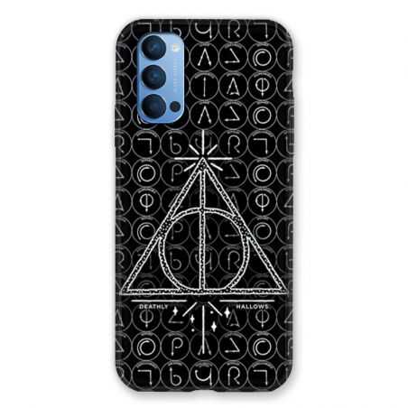 Coque Pour Oppo Reno 4 WB License Harry Potter Triangle noir